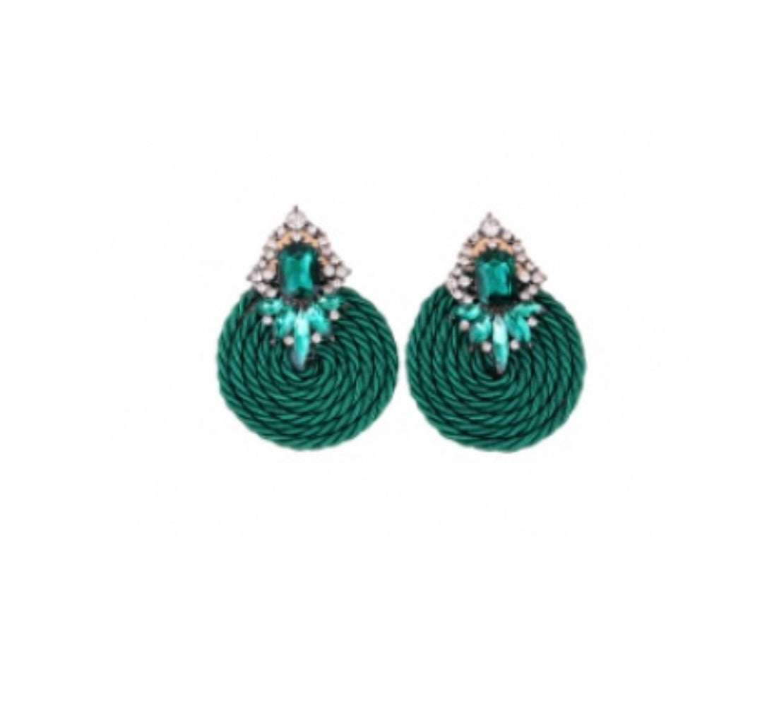 BMORE TIED UP BLACK EARRINGS