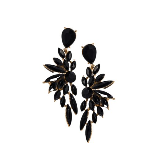 Bmore Floral  Black Earrings