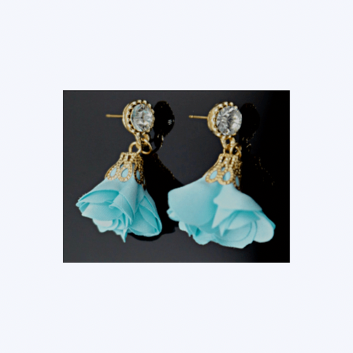 Mz. Monica Aqua Blue Earrings