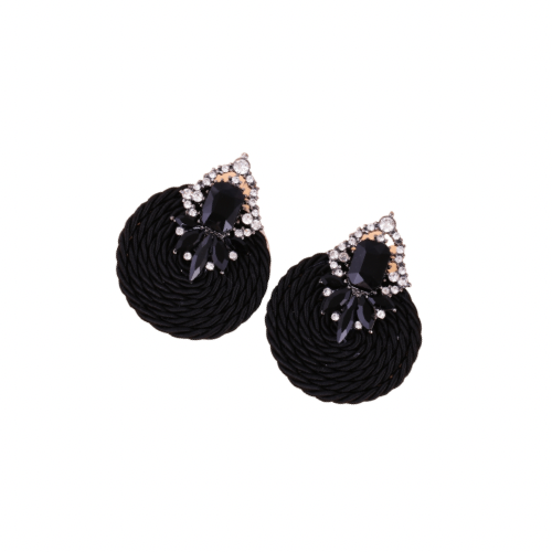 BMORE TIED UP BLACK EARRINGS
