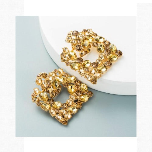 Bmore Glitzy Gold Earrings