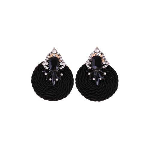 BMORE TIED UP BLACK EARRINGS