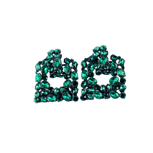 Bmore Glitzy Green  Earrings