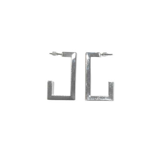 Bmore Sleek Silver Earrings