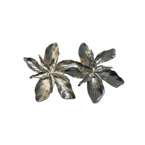 Bmore Blossom Silver Stud Earrings