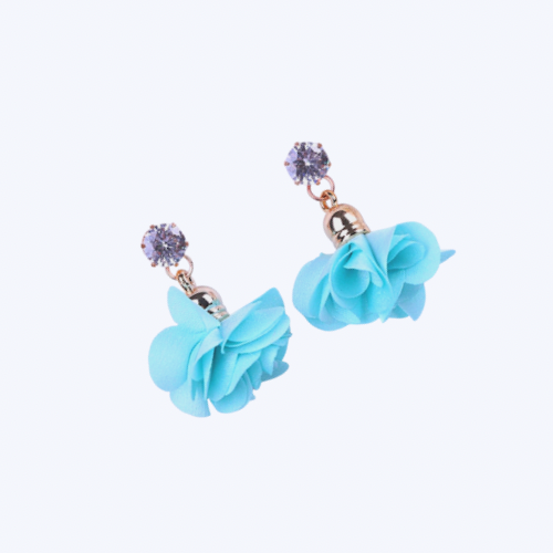 Mz. Monica Aqua Blue Earrings