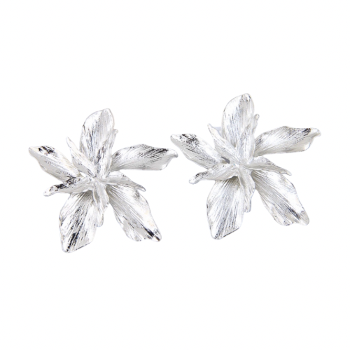 Bmore Blossom Silver Stud Earrings