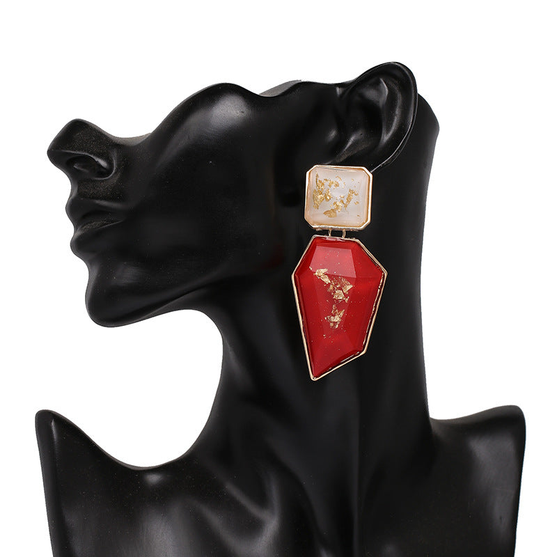 Bmore Asia Blue Resin Earrings