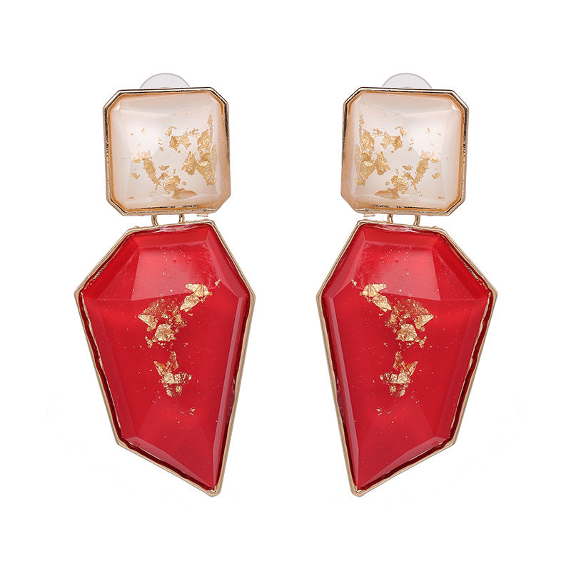 Bmore Asia Blue Resin Earrings