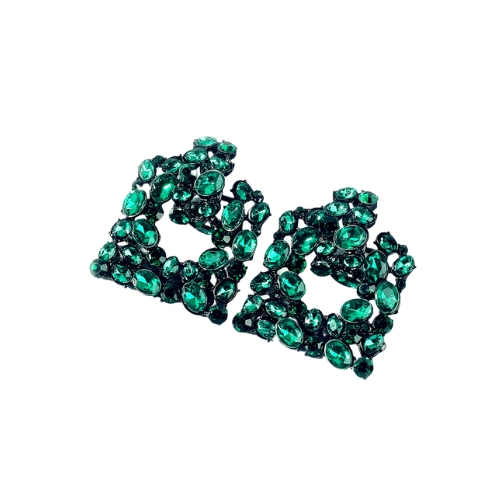 Bmore Glitzy Green  Earrings