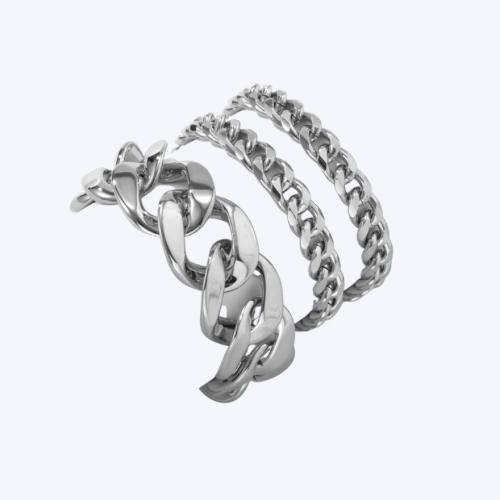 Bmore Beauty Cuffz Silver Bracelet Set