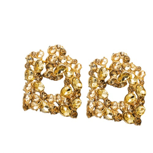 Bmore Glitzy Gold Earrings