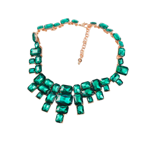 Bmore Bijou Green Statement Necklace