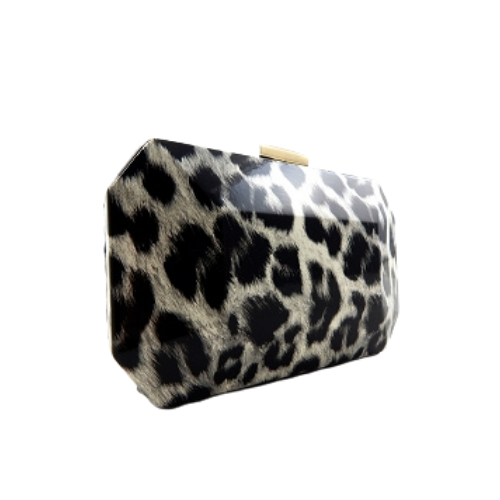 Bmore Spotted Leopard Print Clutch