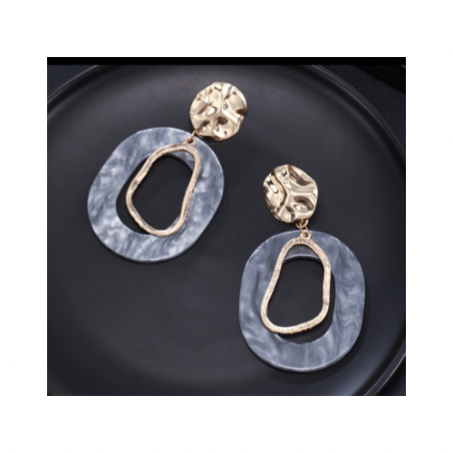 Bmore Loyal Grey Clip On Earrings