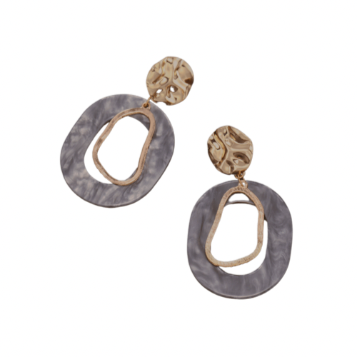 Bmore Loyal Grey Clip On Earrings