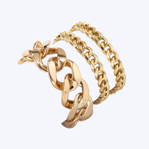 Bmore Beauty Cuffz Gold Bracelet Set