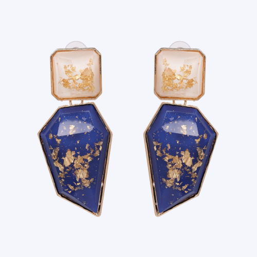 Bmore Asia Blue Resin Earrings