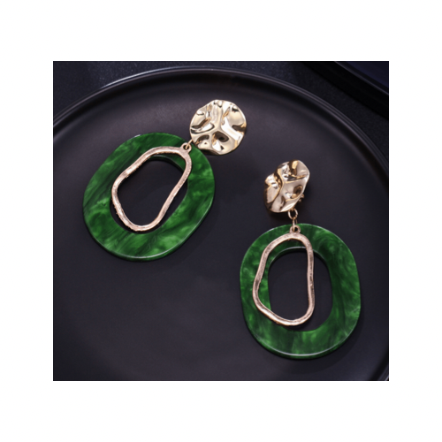 Bmore Loyal Green Clip On Earrings