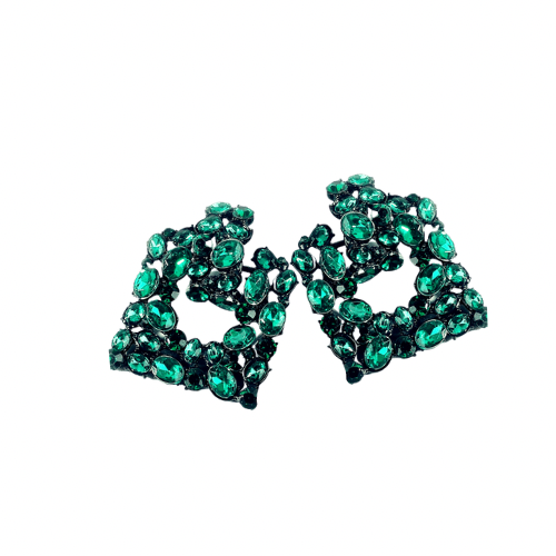 Bmore Glitzy Green  Earrings